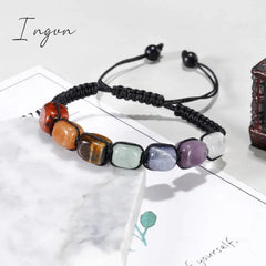 Charm Imitation Natural Stone Beaded Bracelet For Women Men Tiger Eye Beads Adjustable Bracelets