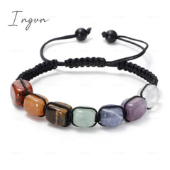 Charm Imitation Natural Stone Beaded Bracelet For Women Men Tiger Eye Beads Adjustable Bracelets