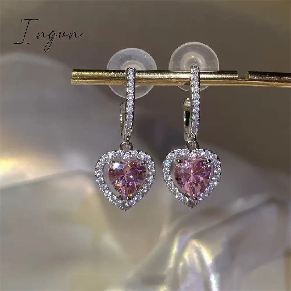 Exquisite Opal Flower Earrings For Women Rhinestone Long Tassel Zircon Earring Girls Wedding Party