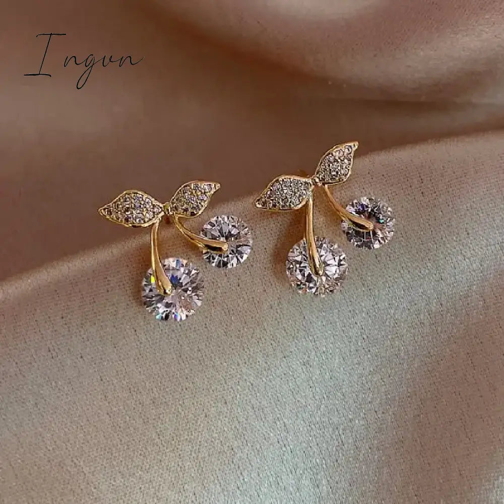 Hot Sale Exquisite Luxury Zircon Stud Earrings For Women Aaa Shiny Rhinestone Geometrical Earring