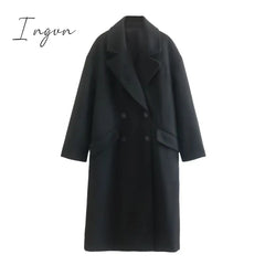 Ingvn - 2023 Trends Hot Sale Casual Autumn Women Commuter Pocket Jacket Elegant Double Breasted
