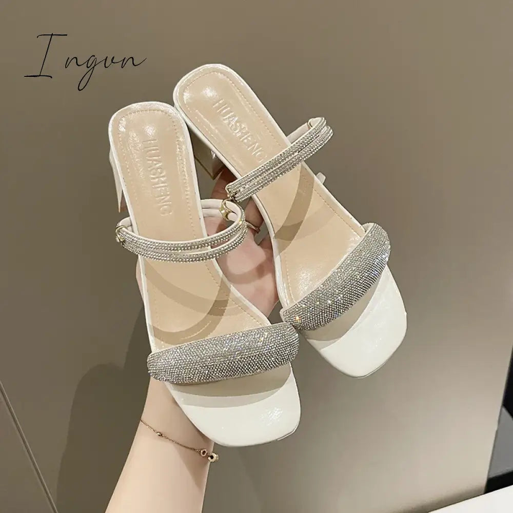Ingvn - 2024 Fashion Women’s Sandals Peep-Toe Heels Party Dress Shoes Size 35-40