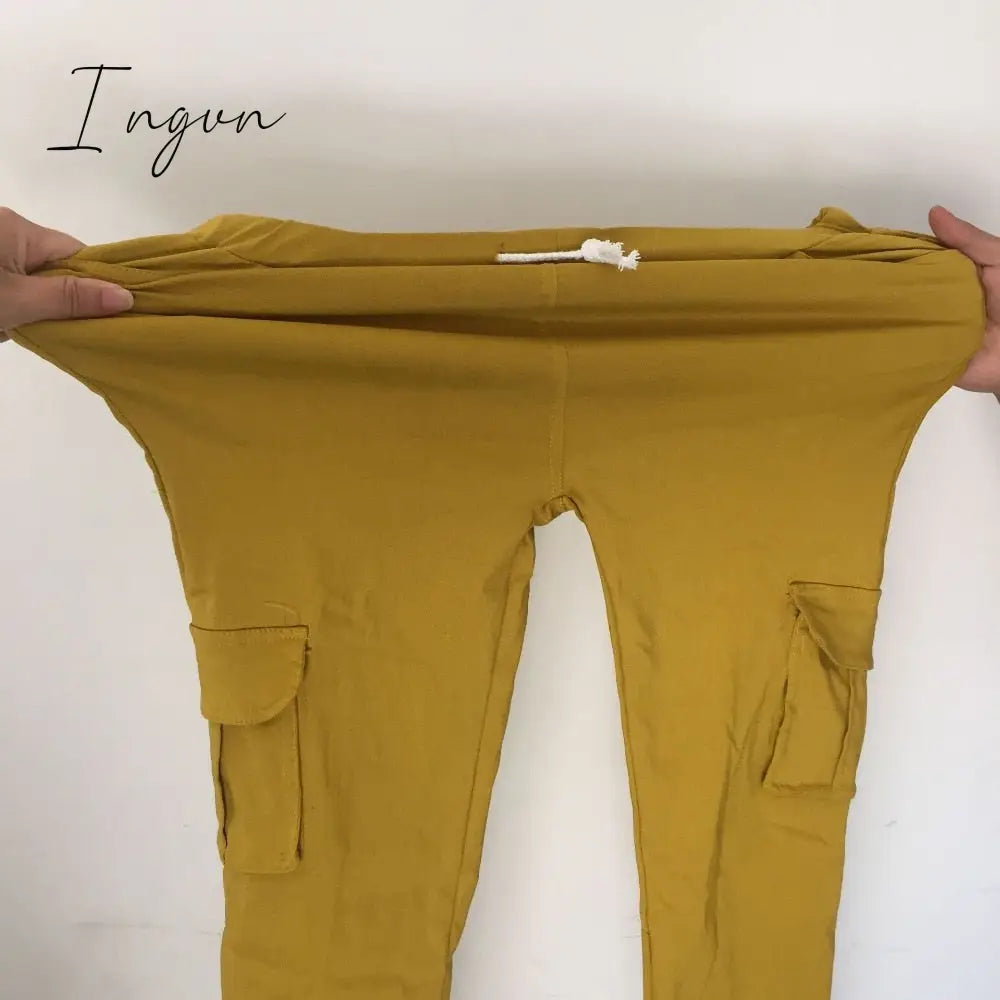Ingvn - Elastic Sexy Skinny Pencil Jeans For Women Leggings Woman High Waist Women’s Thin -