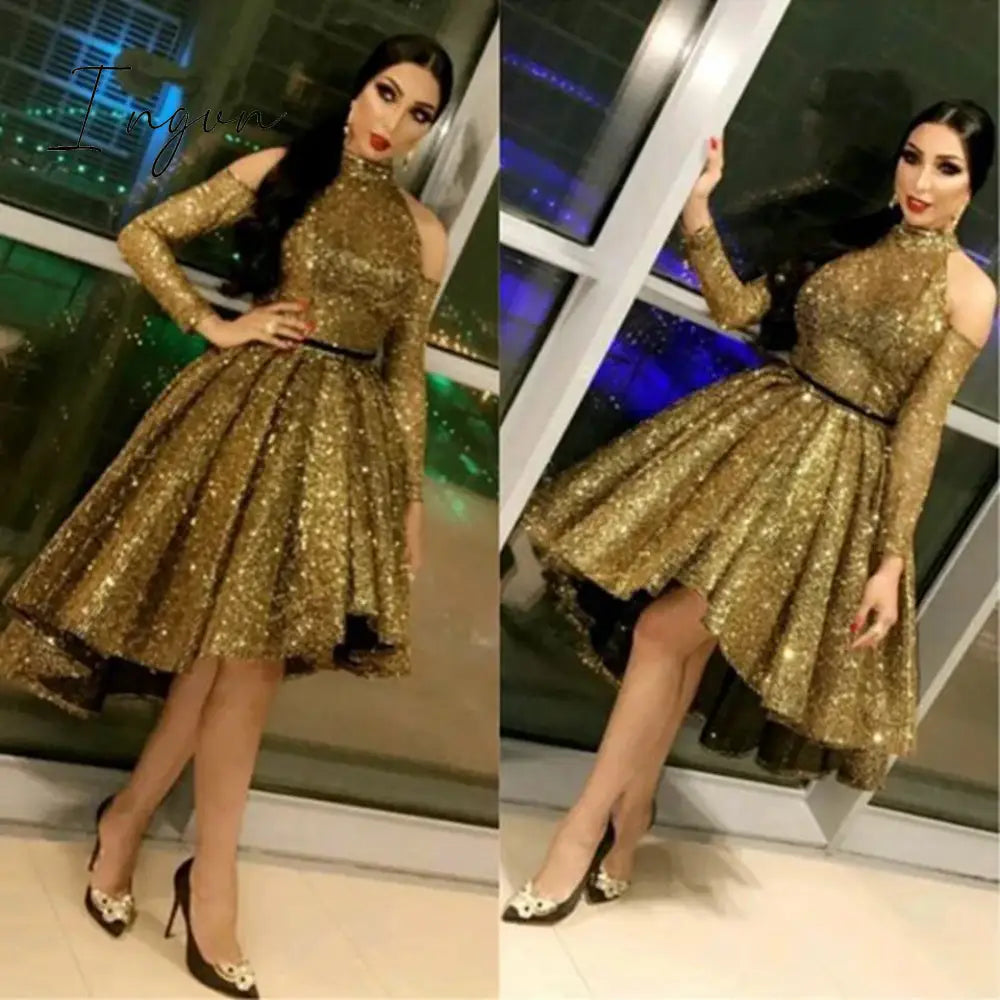 Ingvn - Evening Celebrity Prom Ball Gown Dresses 2023 Woman Party Night Short Elegant Plus Size