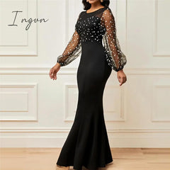 Ingvn - Fashion Bodycon Party Dresses For Women Elegant Evening Luxury Long Dress Vestidos Summe