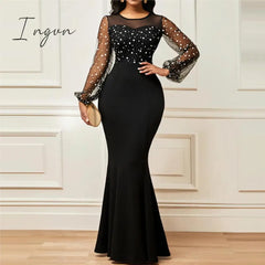 Ingvn - Fashion Bodycon Party Dresses For Women Elegant Evening Luxury Long Dress Vestidos Summe