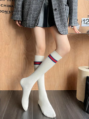 Ingvn - Fashion College Style Striped Stockings Accessories Warmers