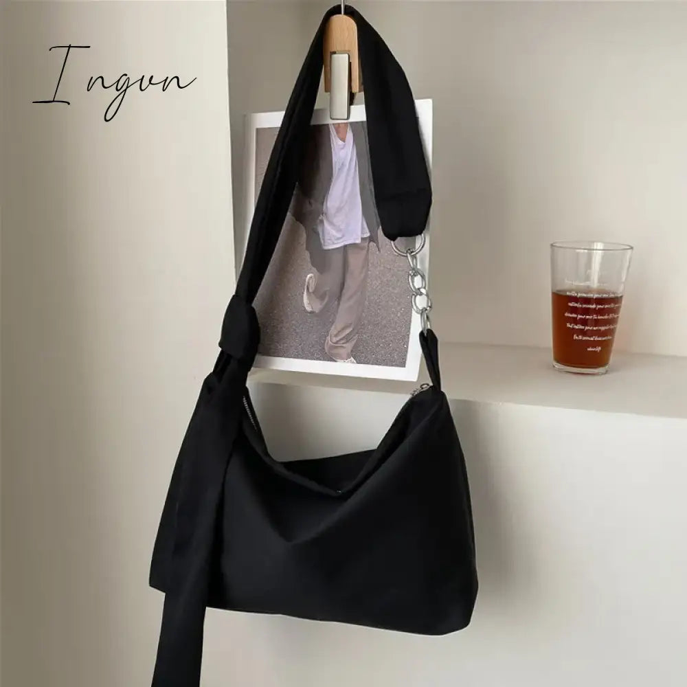 Ingvn - Handbag Women Black Shoulder Bag Designer Handbags Shopper Girls Chain Removable Adjustable