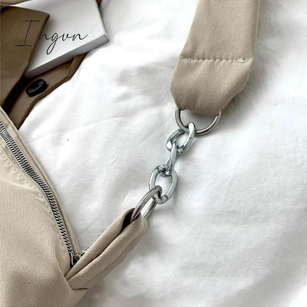 Ingvn - Handbag Women Black Shoulder Bag Designer Handbags Shopper Girls Chain Removable Adjustable