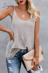 Ingvn - Knitted Vest Top S / White Tops