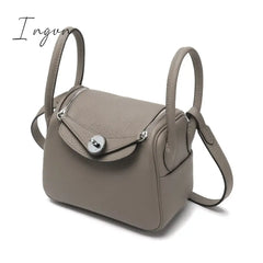 Ingvn - Mini 20Cm Pillow Bag Silver Buckle Ladies Handbag Luxury Brand Designer Shoulder Cow