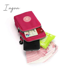 Ingvn - Shoulder Bag Nylon Women Mobile Phone Mini Female Messenger Purse Lady Wallet Small