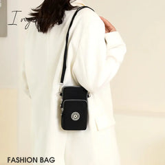 Ingvn - Shoulder Bag Nylon Women Mobile Phone Mini Female Messenger Purse Lady Wallet Small