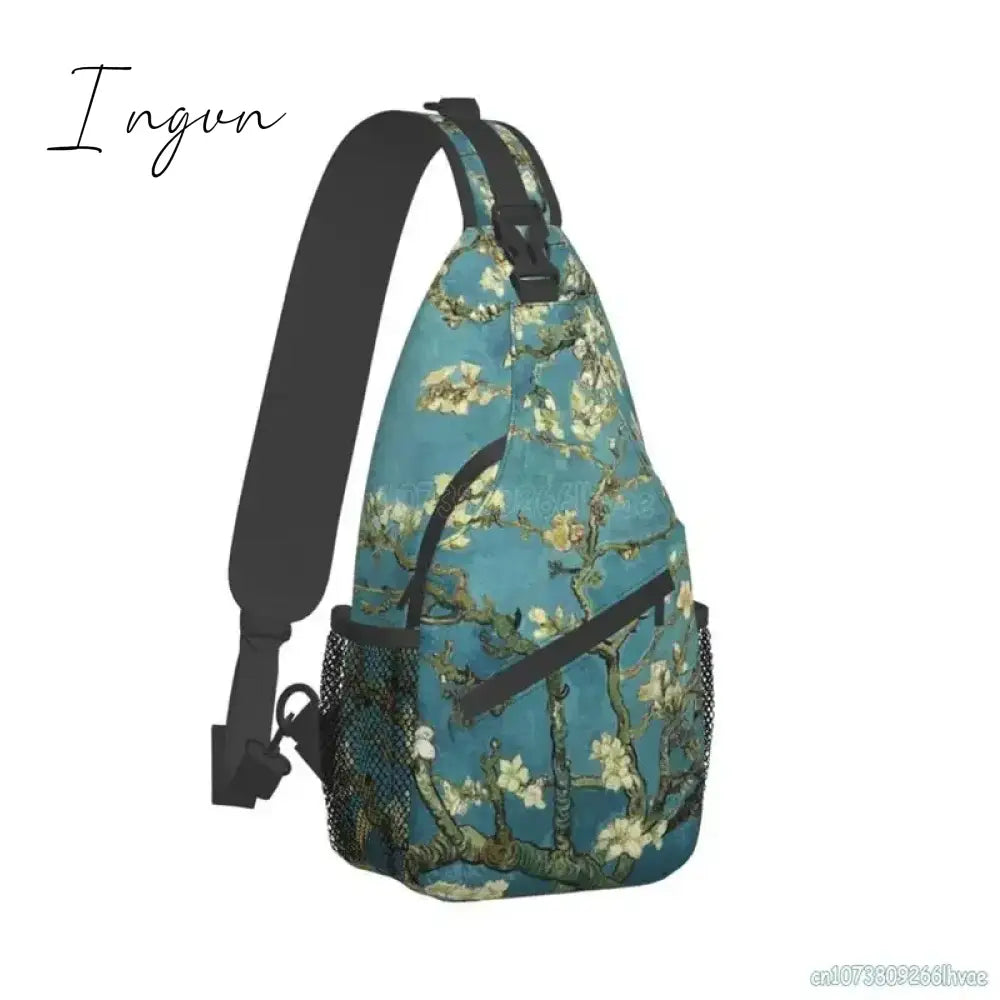Ingvn - Vincent Van Gogh Almond Blossom Sling Chest Bag For Women Crossbody Backpack Travel