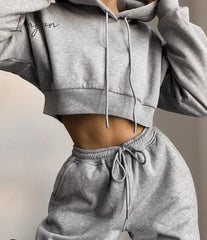 Ingvn - Winter Fashion Outfits For Women Tracksuit Hoodies Sweatshirt And Sweatpants Casual Sports