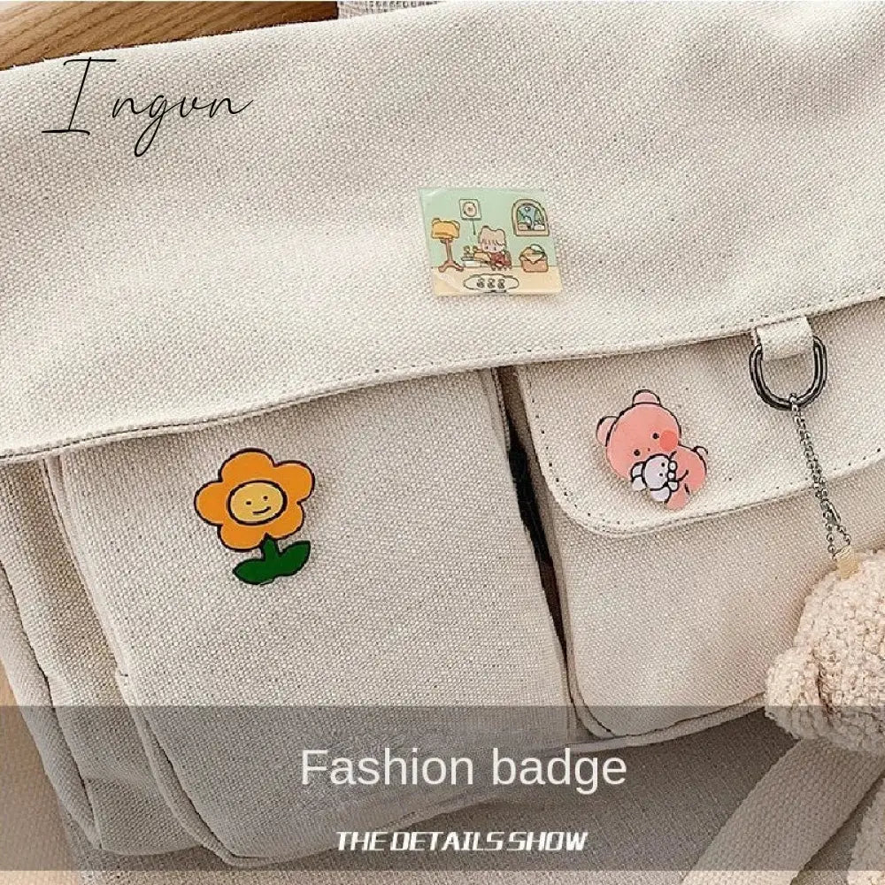 Ingvn - Women Simple Crossbody Bags Cute Casual Satchel Ladies Shoulder Bag Pouch Girls Canvas