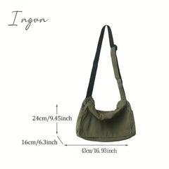 Ingvn - Women’s Messenger Bag Vintage Handbag Canvas Teenager Shoulder Tote Bags Casual Crossbody