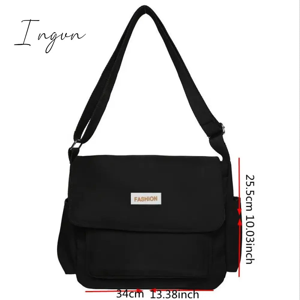 Ingvn - Women’s School Messenger Bags For Women Shoulder Ladies Designer Handbag Solid Large