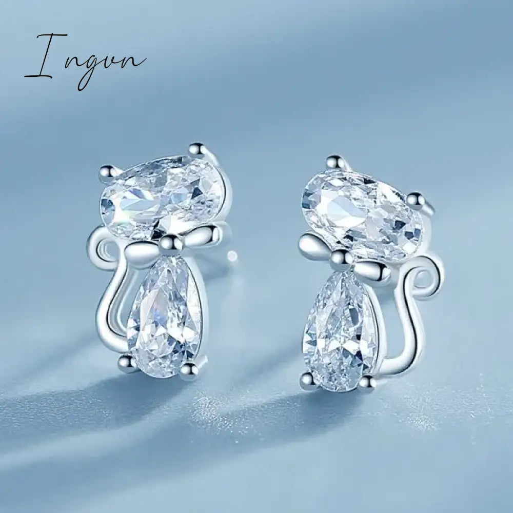 Korean New Light Luxury Zircon Moon Star Asymmetric Stud Earrings For Women Crystal Cloud Pearl