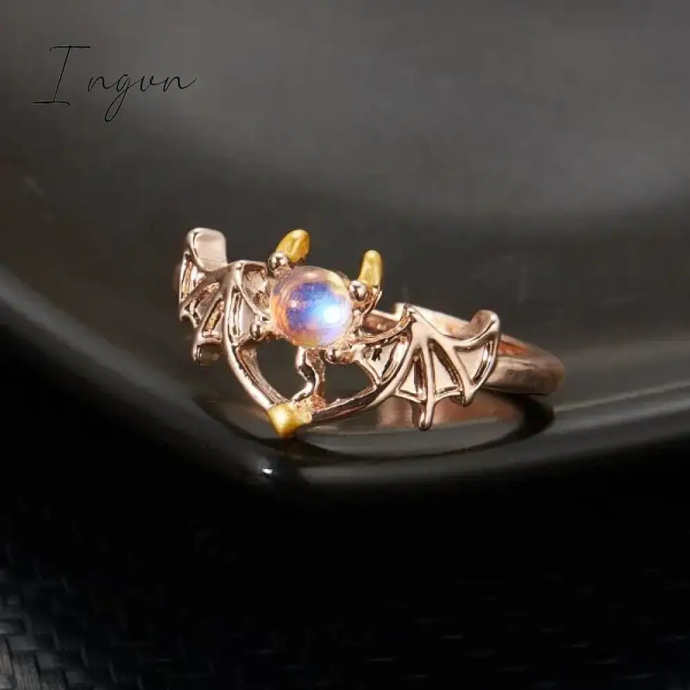 New Fashion Butterfly Rings Shiny Cubic Zirconia Leaves Geometric Adjustable Finger Ring Girls