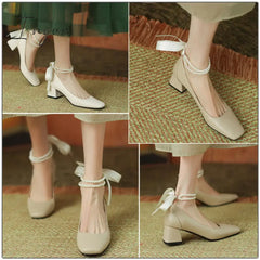 New Fashion Vintage Ribbon Bow Double Layered Anklet For Women Niche Design Charms Party Jewelry