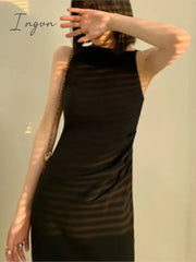 Summer Women Elegant Casual Midi Dress Spaghetti Strap Bodycon Slim Party Birthday Clothes Female